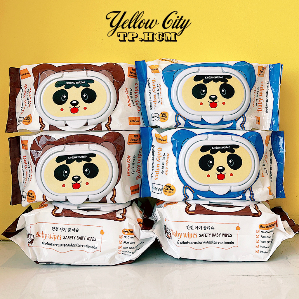 Khăn ướt Baby Wipes 325gr bịch to , không mùi, hàng chính hãng