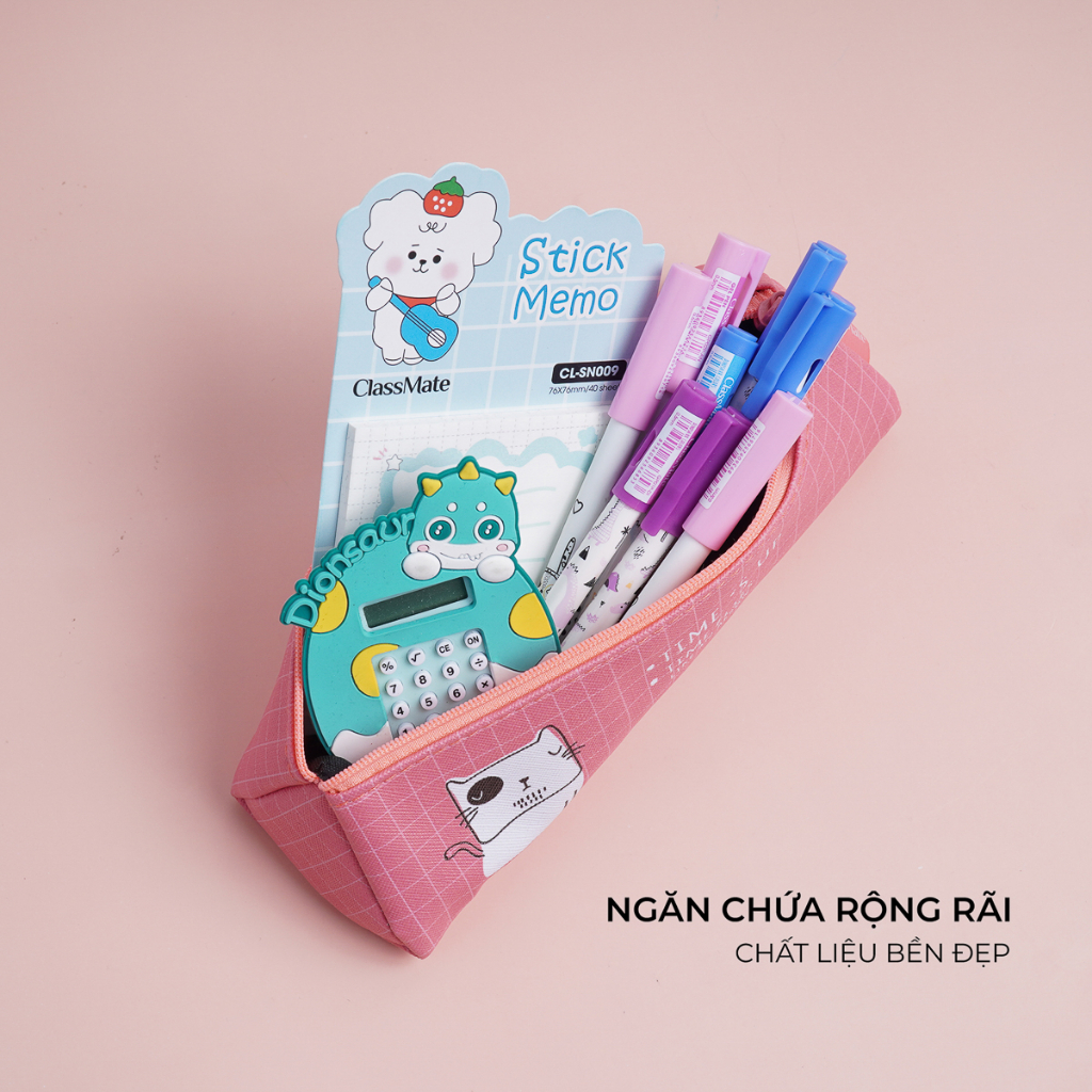Túi Đựng Bút CLASSMATE Họa Tiết Dễ Thương, Chất Da PU Cao Cấp Bền Bỉ CL-19501