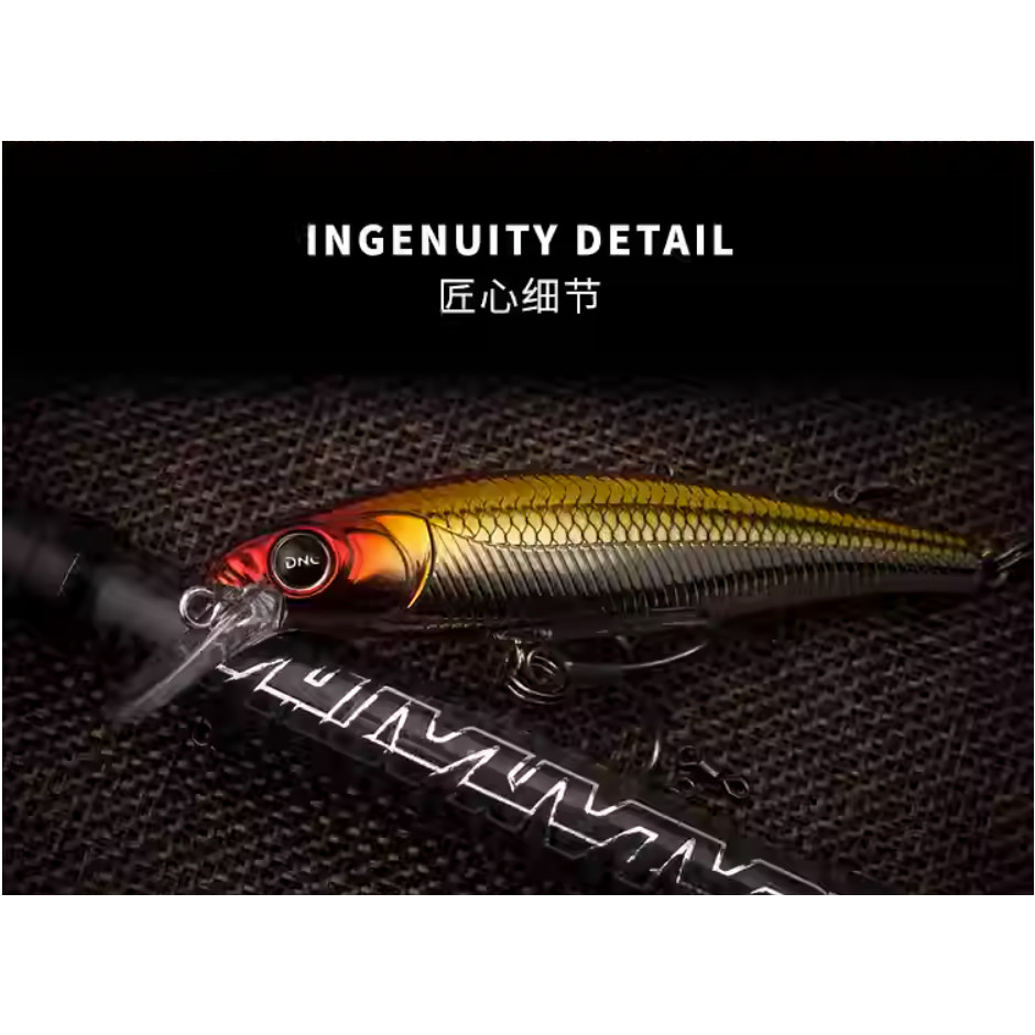 Mồi câu cá câu lửng Minnow siêu đẹp DNE Ghost 85SP HKN Fishing