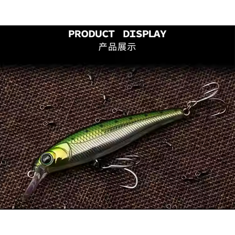 Mồi câu cá câu lửng Minnow siêu đẹp DNE Ghost 85SP HKN Fishing