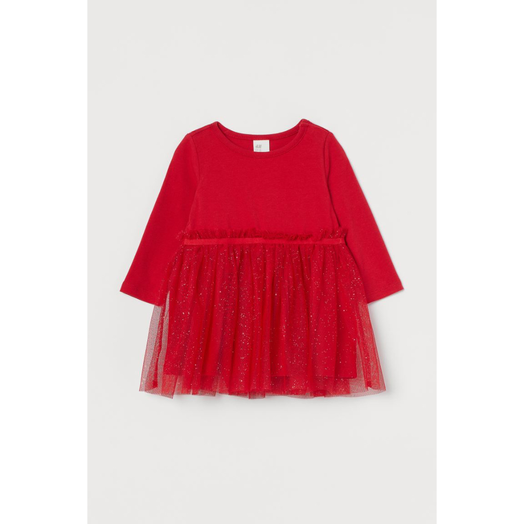 Váy thun cotton bé gái, chân ren công chúa, Hờ mờ JP UK săn SALE