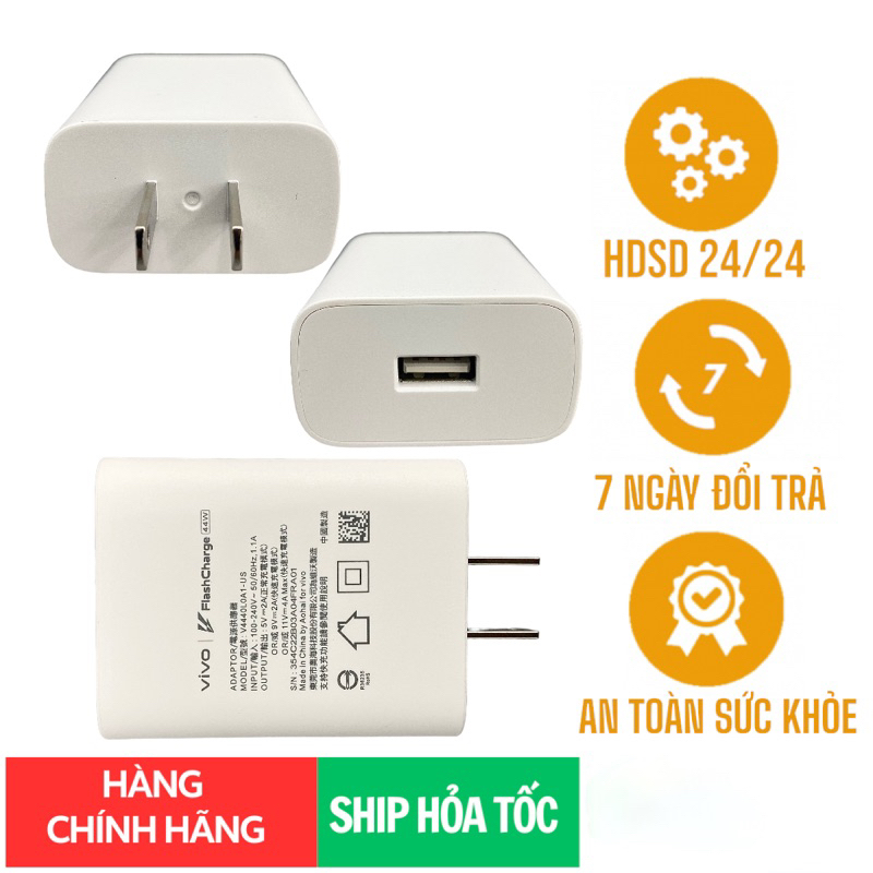 Bộ sạc nhanh Vivo 44w chính hãng