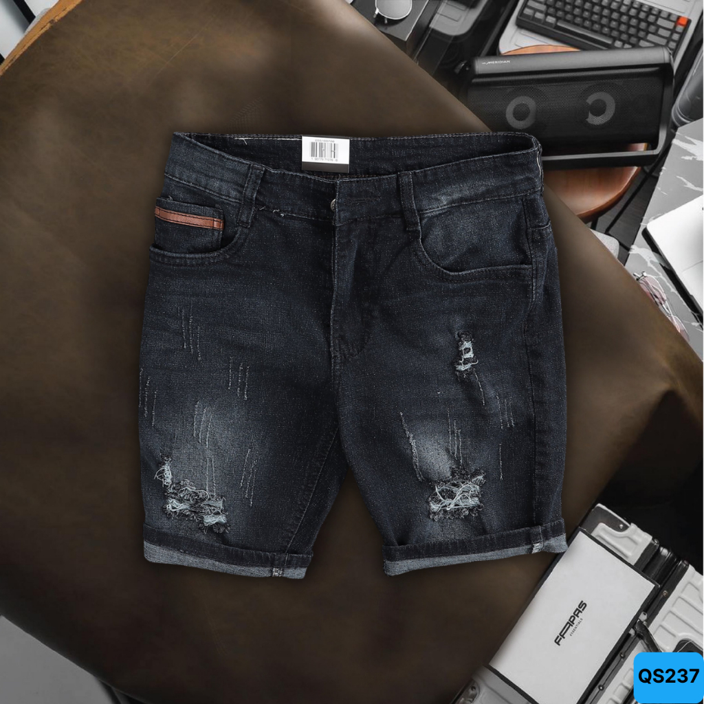 Quần Short Jean Nam chất bò cotton,quần lửng jean, Quần rin nam ngắn Ptz.boutique NHIỀU MẪU ĐẸP QA29