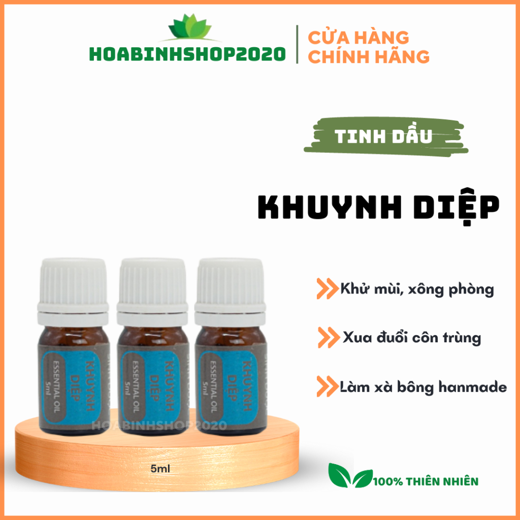 [CHÍNH HÃNG] Tinh Dầu Khuynh Diệp 100% Nguyên Chất Sinh Dược(05ml)- ỨC CHẾ VITRUT, SÁT KHUẨN HIỆU QUẢ