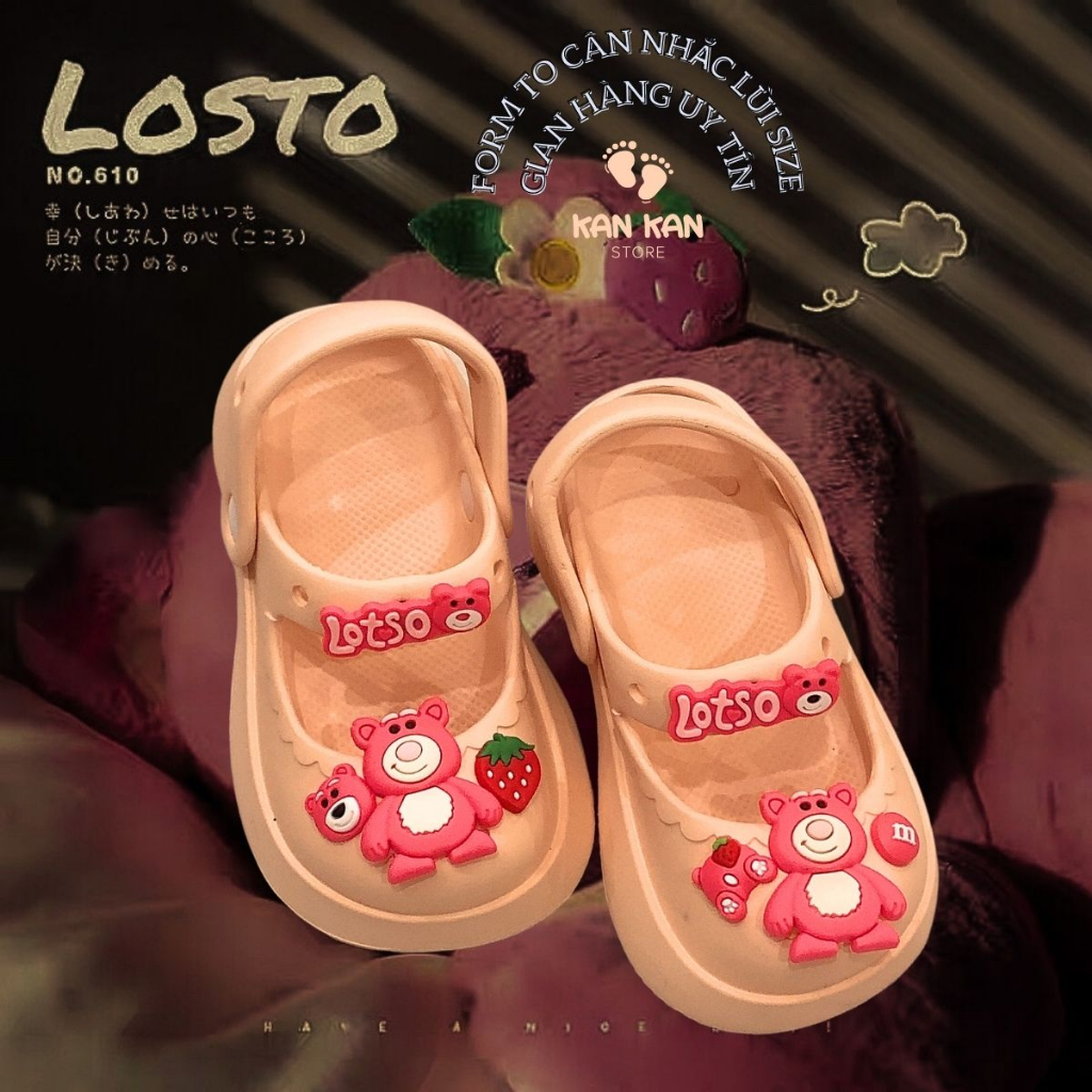 Dép Cho Bé Sục Bé Gái Bé Trai Cross Crocs BS080 Dép Sục Trẻ Em Có Quai Nhẹ Êm Chống Trơn BabyShoes