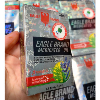 Dầu Gió Trắng Hương Lavender 2 nắp 24ml Eagle Brand