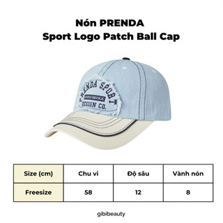 Nón PRENDA Sport Logo Patch Ball Cap