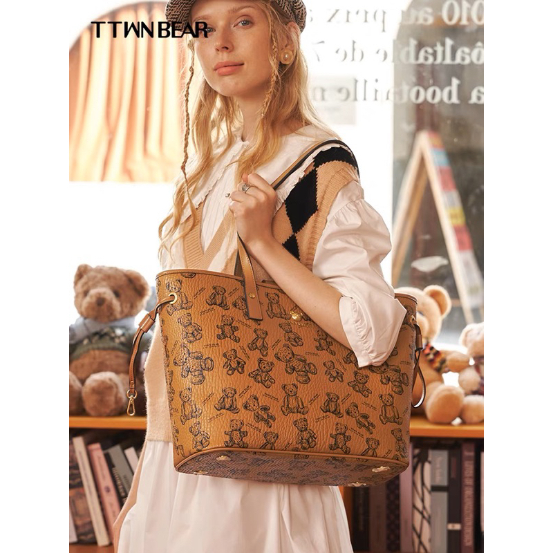Túi Tote Đựng Laptop nữ TTWNBEAR Gấu Lớn TN2122