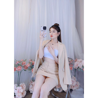 set Vest chân váy công sở