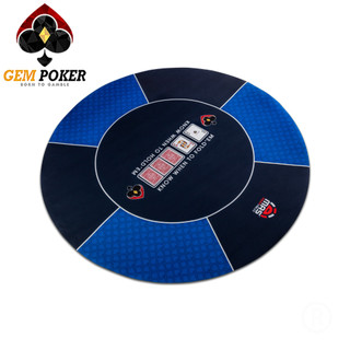 THẢM TRÒN TEXAS POKER GEM BLUE® CAO CẤP