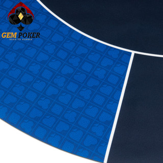 THẢM TRÒN TEXAS POKER GEM BLUE® CAO CẤP