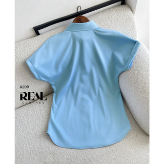 Sơ Mi Công Sở Cánh Dơi Blue_REAL