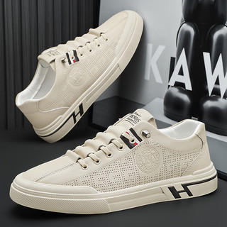 Giày nam, giày sneaker nam thấp cổ da cao cấp 2023