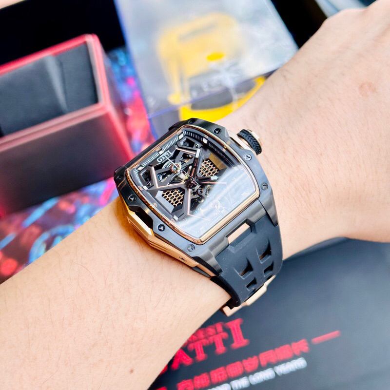 Đồng hồ nam dây cao su Bonest Gatti Ghost BG5501-A4