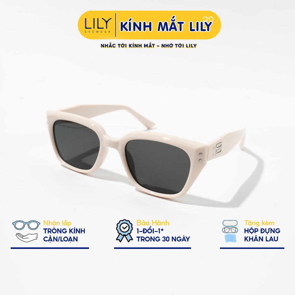 Kính râm mắt mèo nữ LILYEYEWEAR tròng chống tia UV400 thiết kế kiểu dáng phong cách màu sắc thời trang 2350