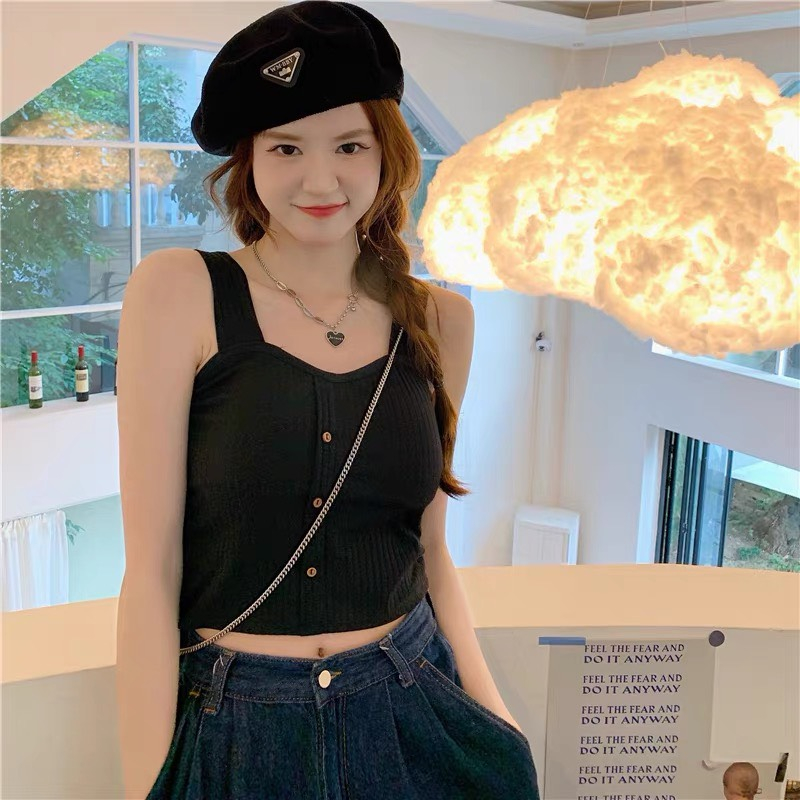 Áo Bra Nữ Hai Dây Bản To Đính Khuy Thời Trang N53 Hot