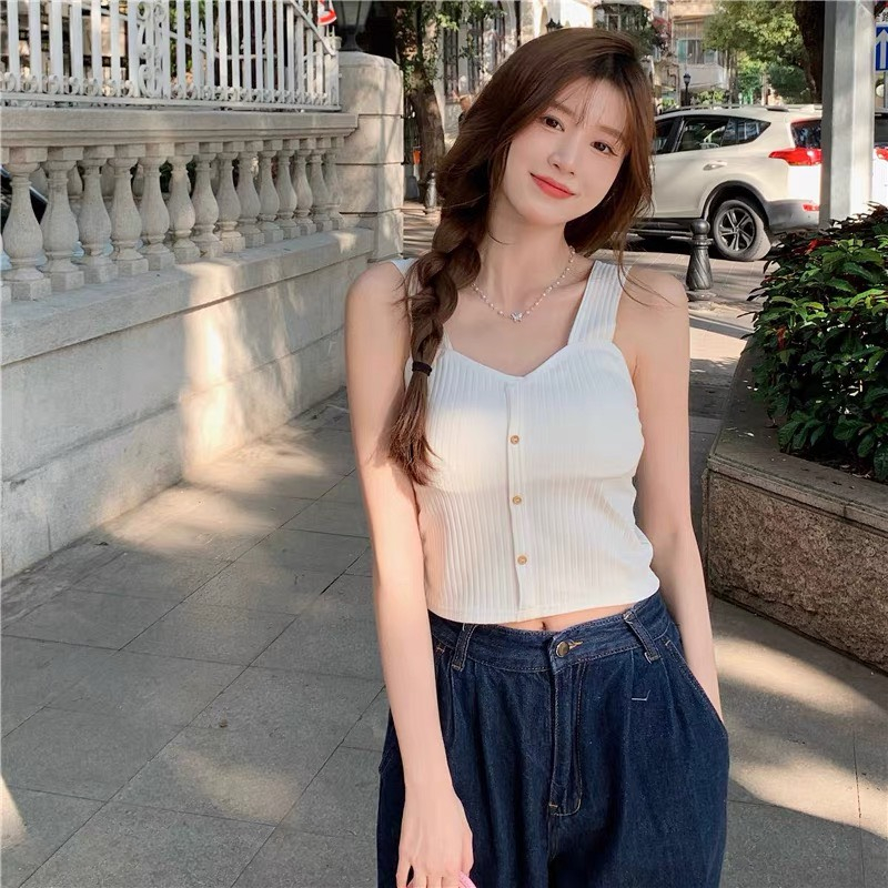 Áo Bra Nữ Hai Dây Bản To Đính Khuy Thời Trang N53 Hot