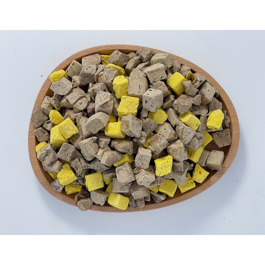 Gan mix trứng sấy khô, Thịt sấy khô cho chó mèo, giúp tiêu búi lông, hỗ trợ tiêu hoá, giảm rụng lông