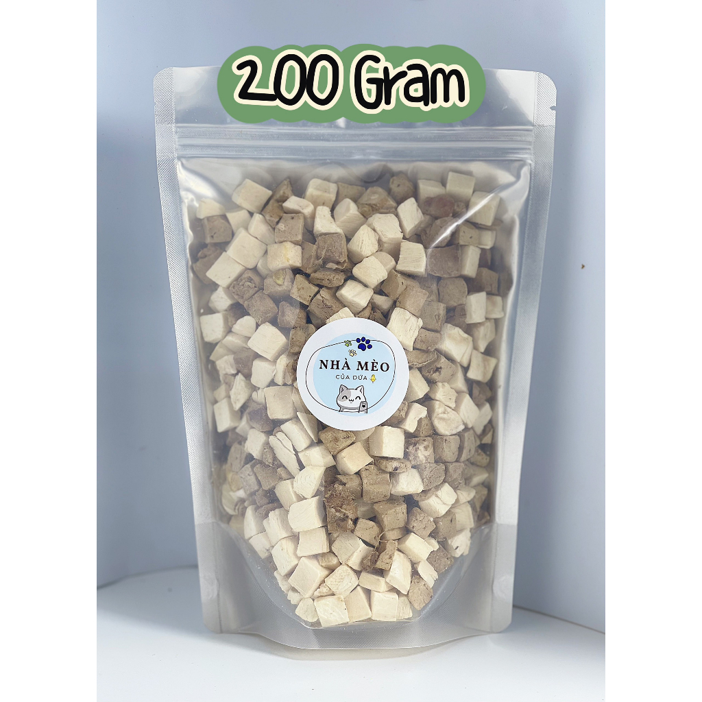 Gói Mix gà gan sấy lạnh, hỗ trợ tiêu hoá, giảm mùi phân, nước tiểu