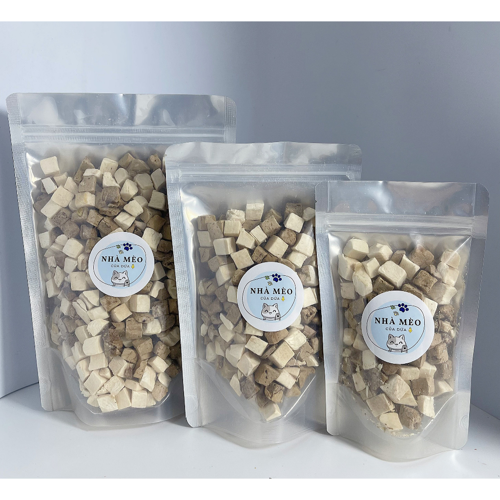 Gói Mix gà gan sấy lạnh, hỗ trợ tiêu hoá, giảm mùi phân, nước tiểu