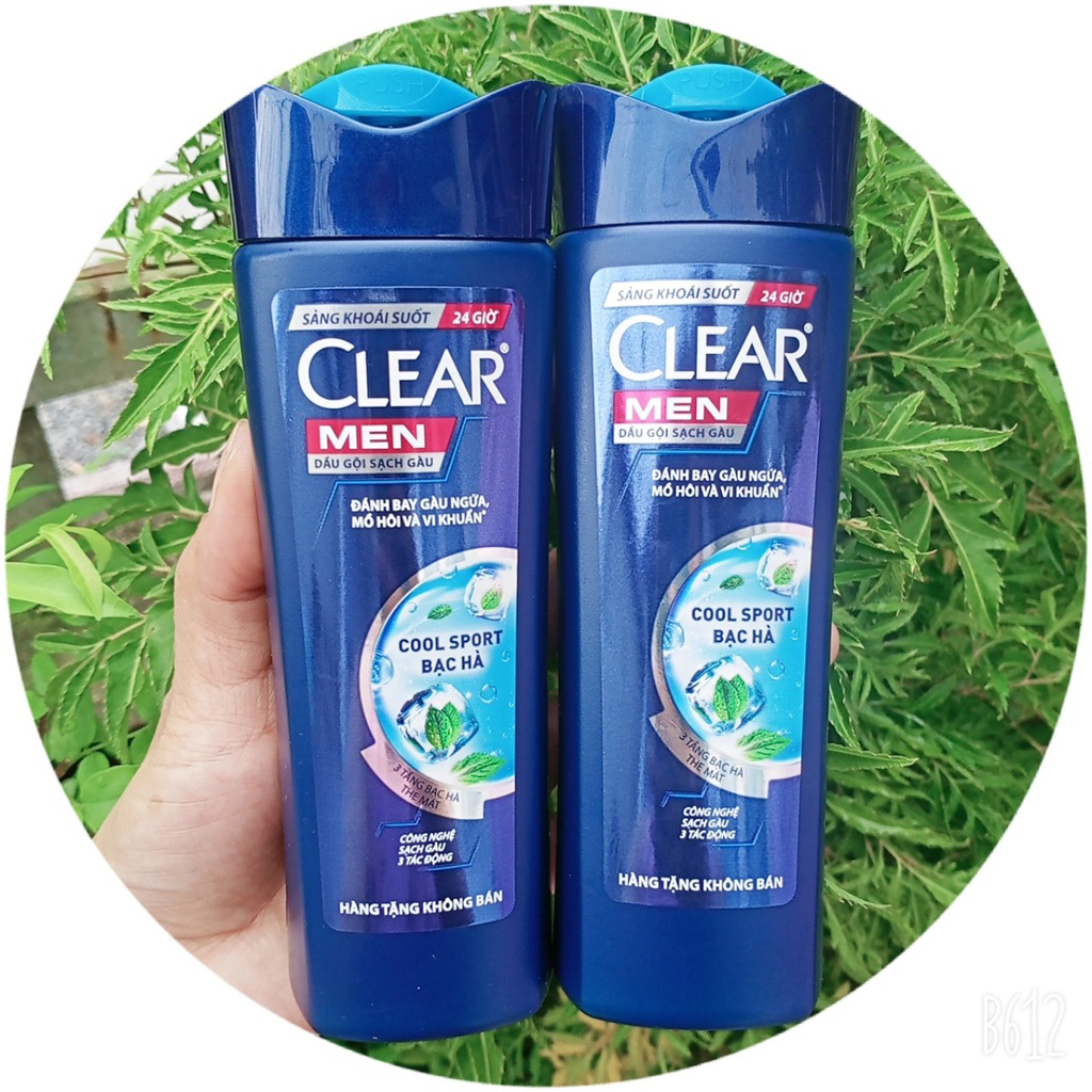 Dầu gội sạch gàu Clear men bạc hà mát lạnh - Hàng tặng 140g