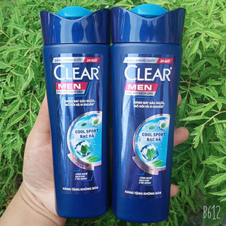 Dầu gội sạch gàu Clear men bạc hà mát lạnh - Hàng tặng 140g