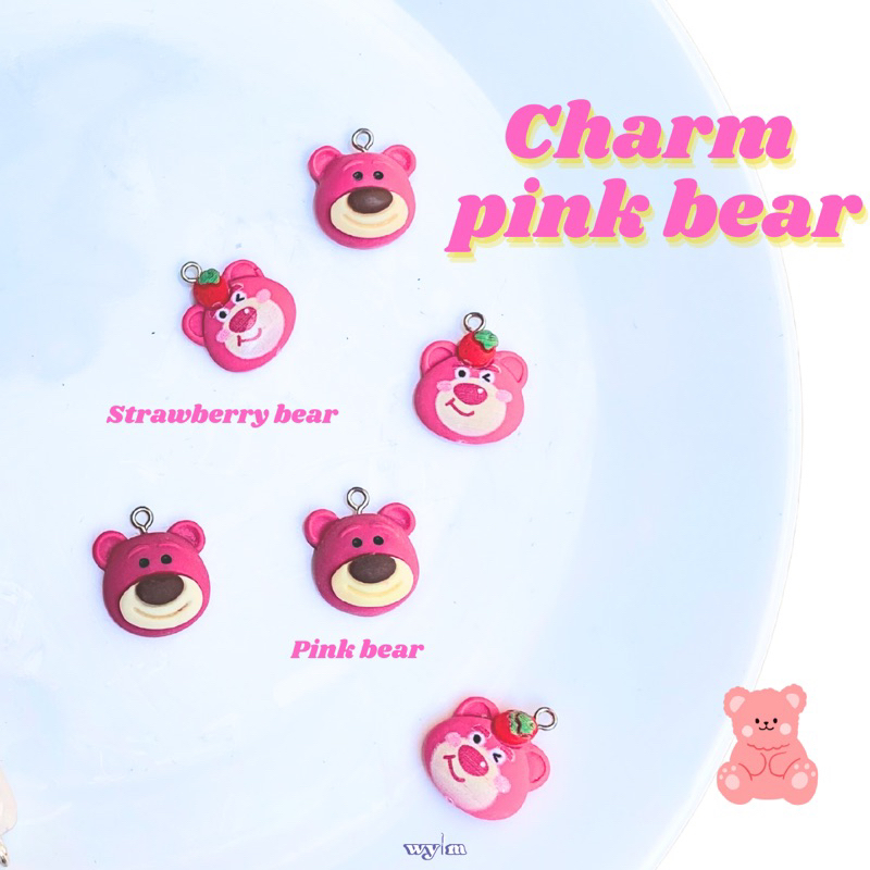 Pink bear |Gấu dâu| - kim móc len handmade by @wylm