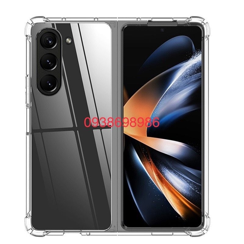 Samsung galaxy Z Fold 5 _ Ốp lưng chống sốc 4 góc trong suốt khoe màu máy