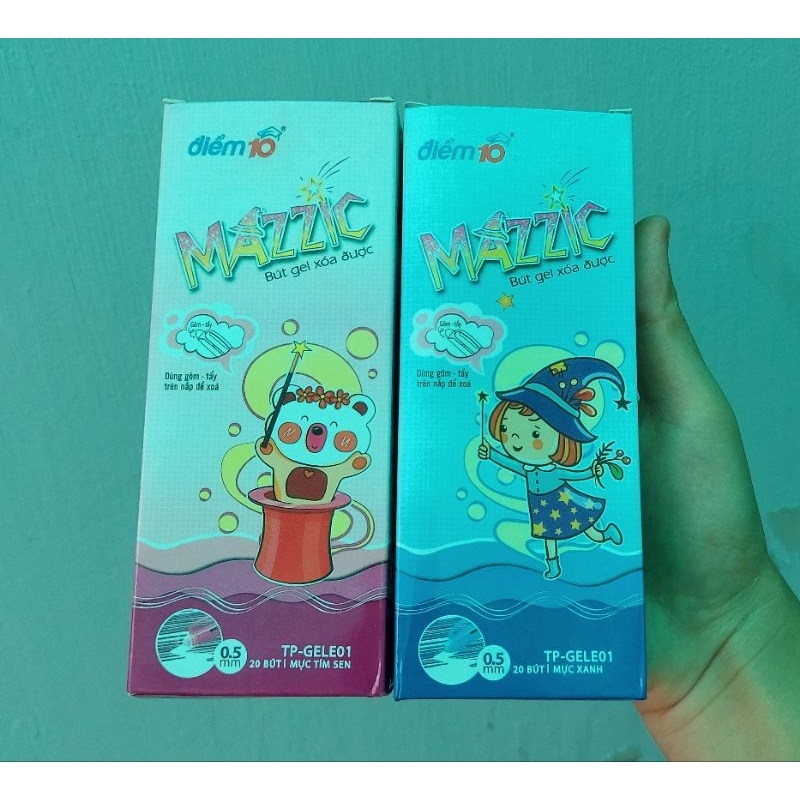 1 Bút gel xóa được Mazzic TL mực tím, xanh