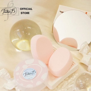 Mút trang điểm feather b - mút tán kem nền cherry blossom