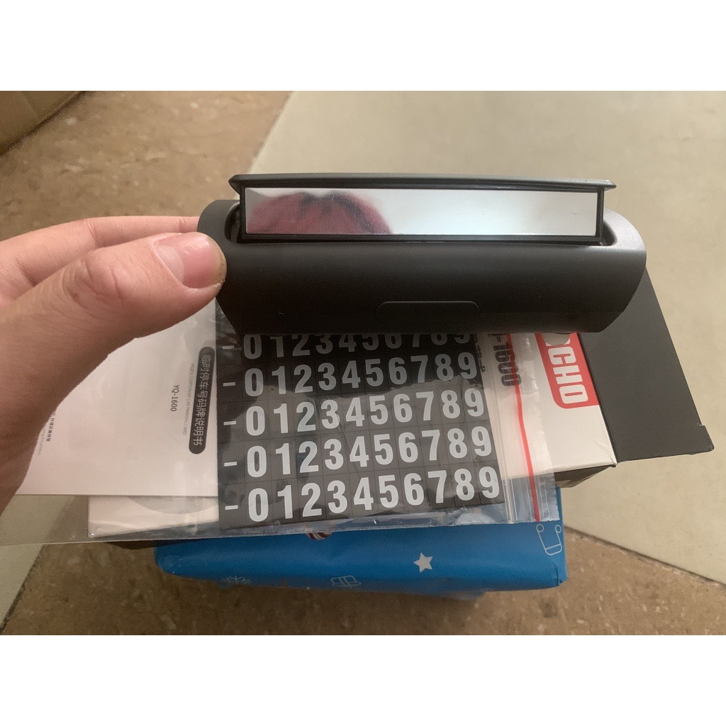 Bảng ghi số điện thoại YumCho sang trọng để trên taplo xe Ô tô