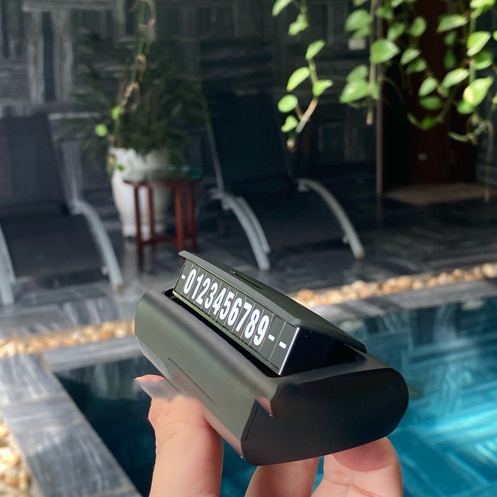 Bảng ghi số điện thoại YumCho sang trọng để trên taplo xe Ô tô