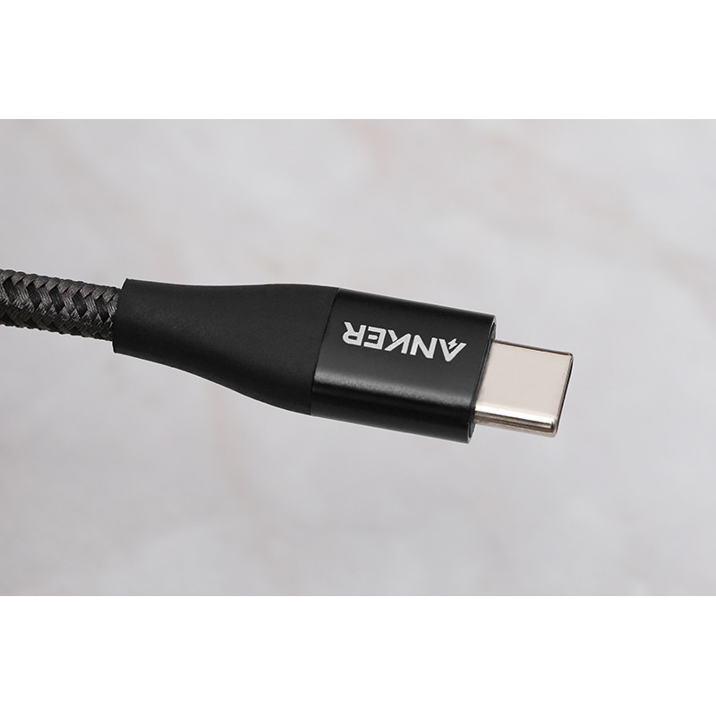 Cáp sạc nhanh ANKER PowerLine+ II USB-C to L bọc dù, dài 0.9m A8652 - Bảo hành 12 Tháng