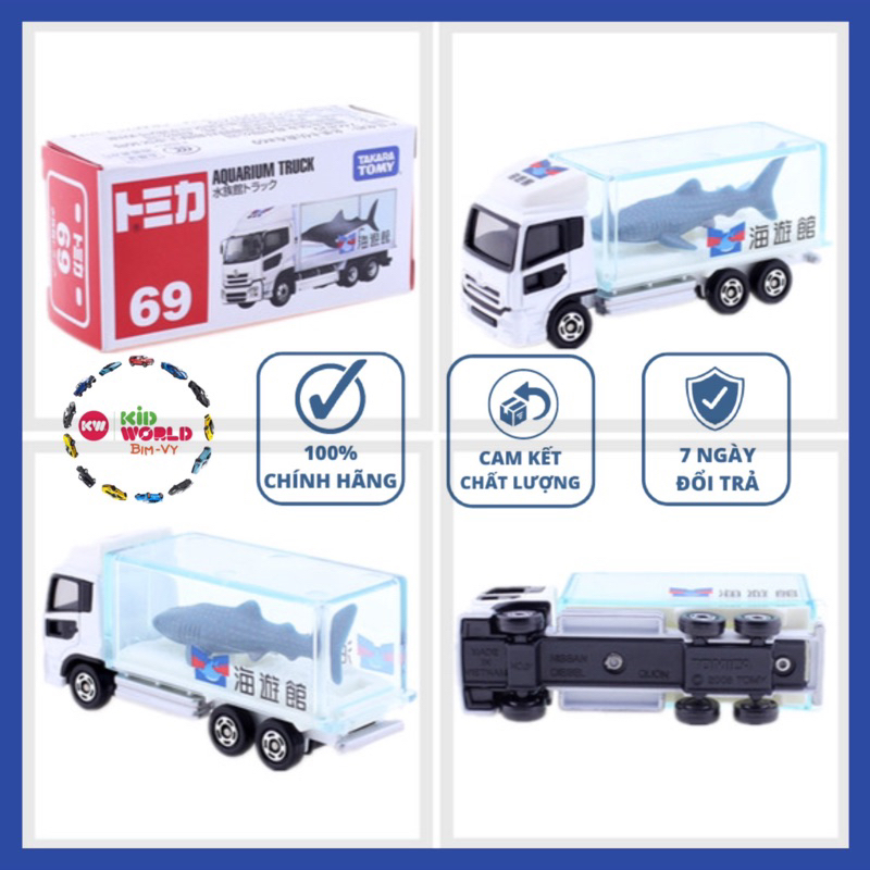 Xe mô hình Tomica Box Tải Aquarium Truck Nissan Diesel. MS: 358.
