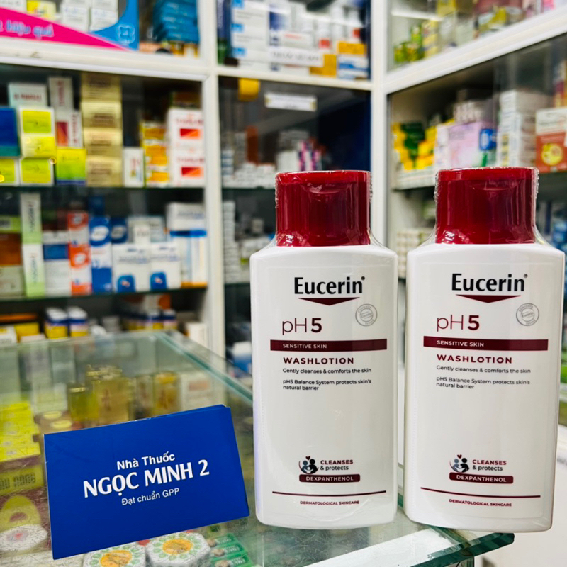 ✅  Sữa tắm cho da cơ thể nhạy cảm Eucerin pH5 Sensitive Skin Washlotion 200ml