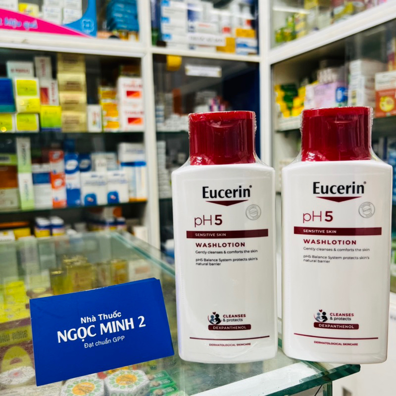 ✅  Sữa tắm cho da cơ thể nhạy cảm Eucerin pH5 Sensitive Skin Washlotion 200ml