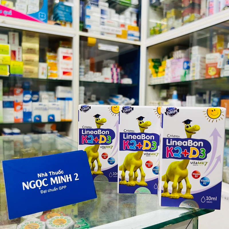 ✅ LINEABON K2+D3 Cung cấp VITAMIN cho bé Chai 10ml Vitamin D3 K2