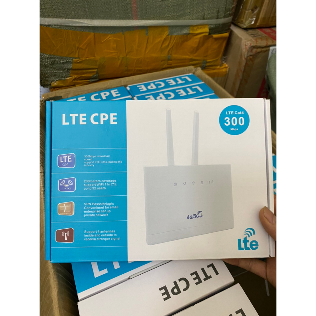 Bộ phát wifi 4G RS980+  Kết nối 32 thiết bị, 2 anten thu sóng khủng