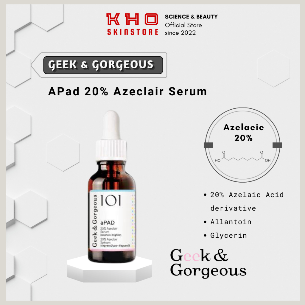 Geek&Gorgeous Tinh chất mờ thâm giảm sưng APAD 30ml