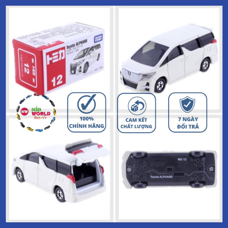 Xe mô hình Tomica Box Toyota Alphard. MS: 276. Tỷ lệ 1:65.