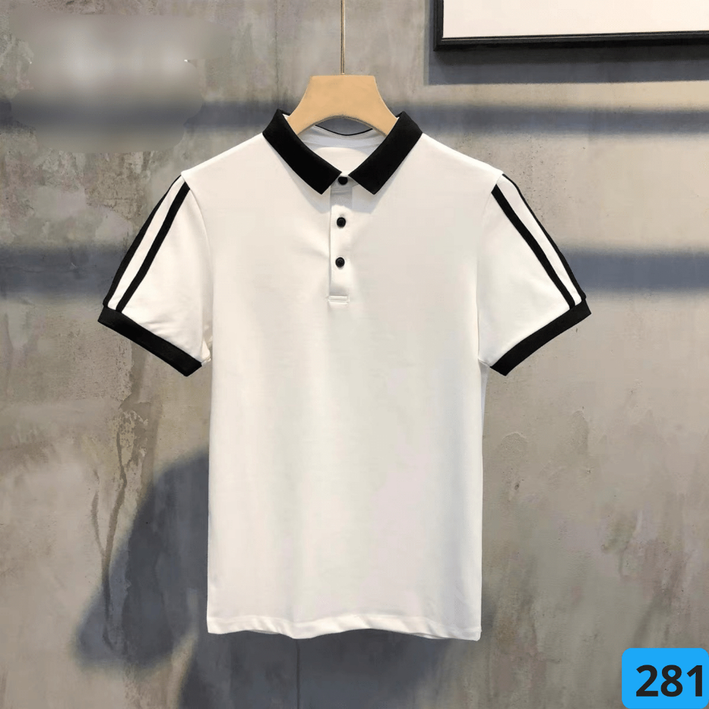 Áo thun nam có cổ chất thun cá sấu cotton cao cấp, áo polo nam hotrend AT263