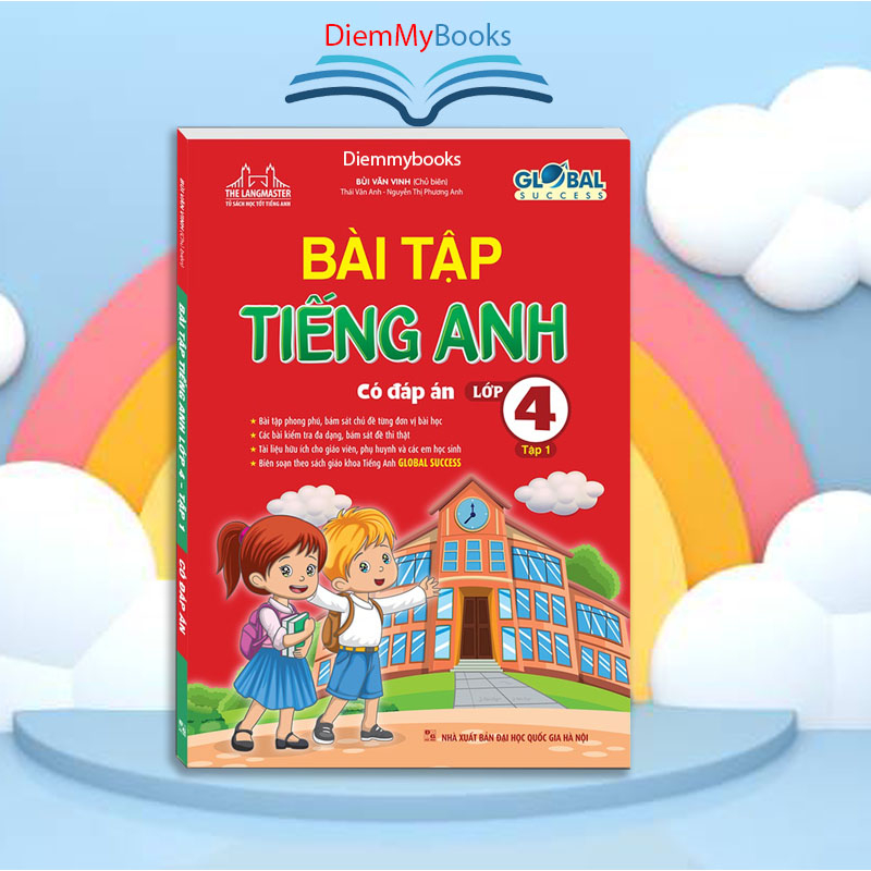 Sách - bài Tập Tiếng Anh Lớp 4 ( Có Đáp Án) - Thầy Bùi Văn Vinh GLOBAL SUCCESS -Minhthangbooks