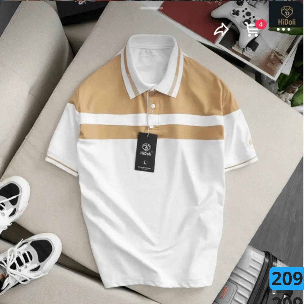 Áo thun nam có cổ chất thun cá sấu cotton cao cấp, áo polo nam hotrend AT263