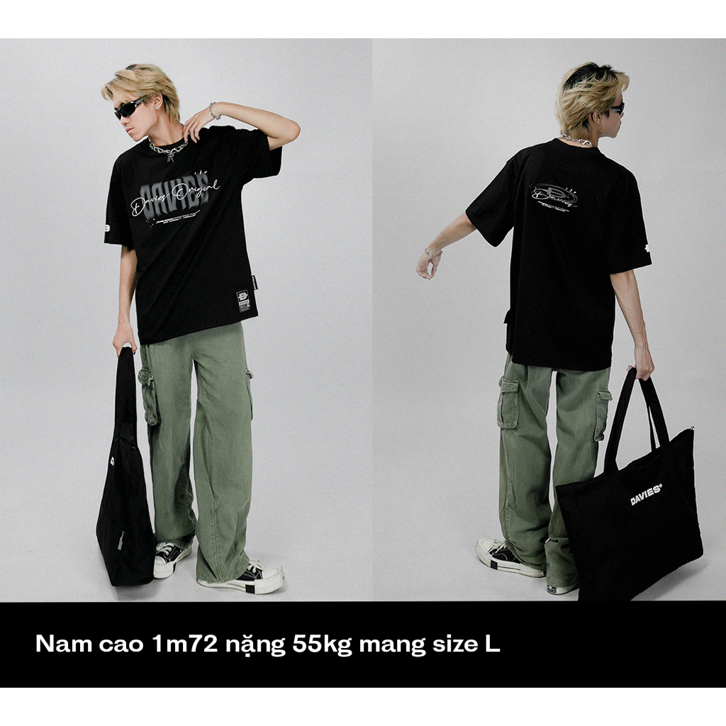 Áo thun local brand nam nữ form rộng tay lỡ màu đen Tee Fade| D32-T10