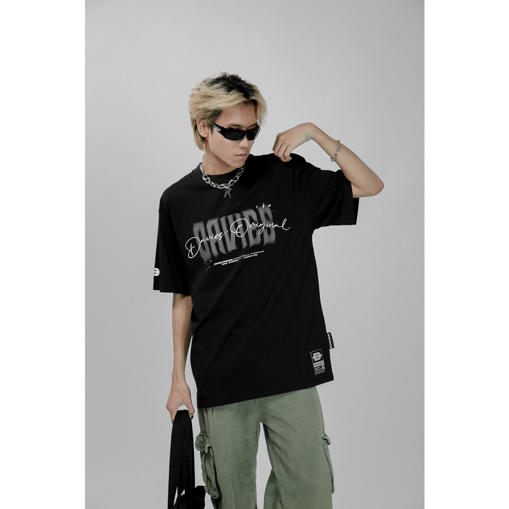 Áo thun local brand nam nữ form rộng tay lỡ màu đen Tee Fade| D32-T10