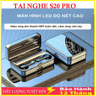 Tai Nghe Bluetooth S20 Pro Bản New V5.5, Tai Nghe Không Dây Nghe Nhạc Chơi Game Pin 12h - Chống Nước- BH 12Tháng