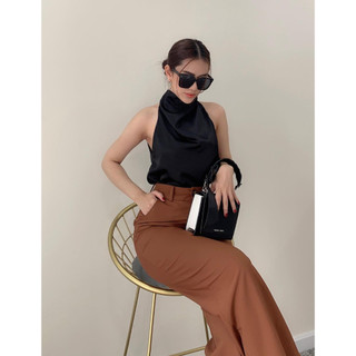 Áo yếm phi lụa 2 màu sang chảnh