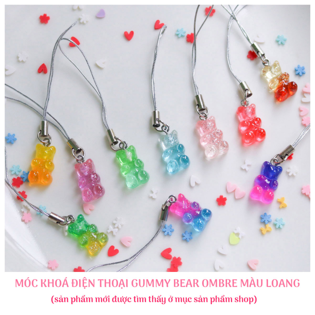 MÓC KHOÁ ĐIỆN THOẠI GUMMY BEAR 🐻