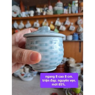 Thố, chén, dĩa sushi bạch ngọc gốm sứ Nhật 2hand