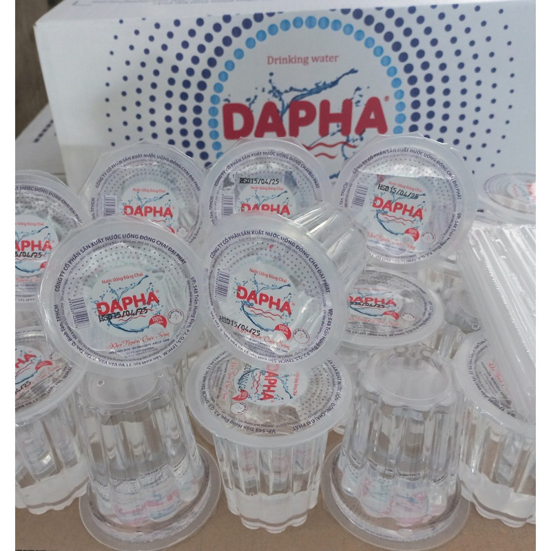 [ hỏa tốc] nước suối ly Dapha- thùng 48 ly 170ml